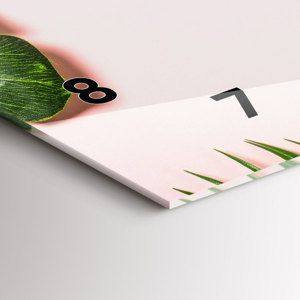 Reloj de cristal horizontal Ambiente veraniego