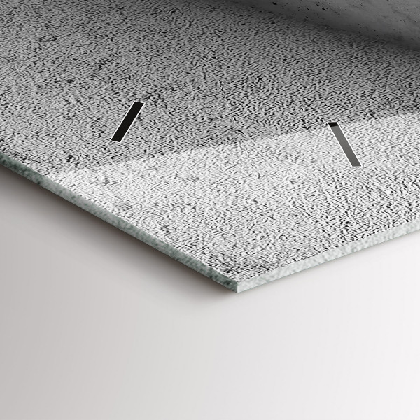 Reloj de cristal horizontal Triángulos abstractos