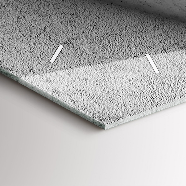 Reloj de cristal horizontal Triángulos abstractos