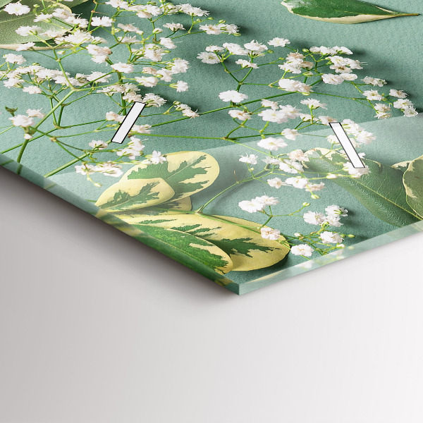 Reloj horizontal Flores delicadas