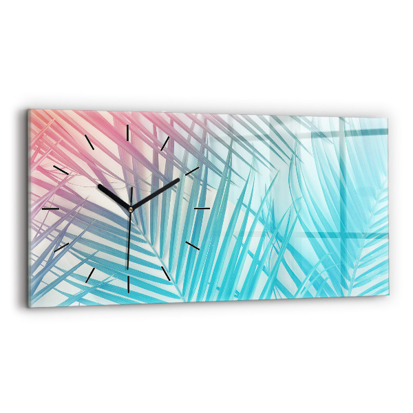 Reloj horizontal Palmera tropical