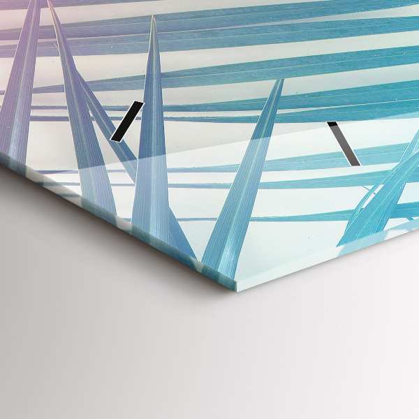 Reloj horizontal Palmera tropical