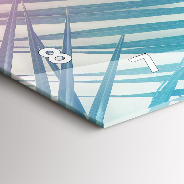 Reloj horizontal Palmera tropical