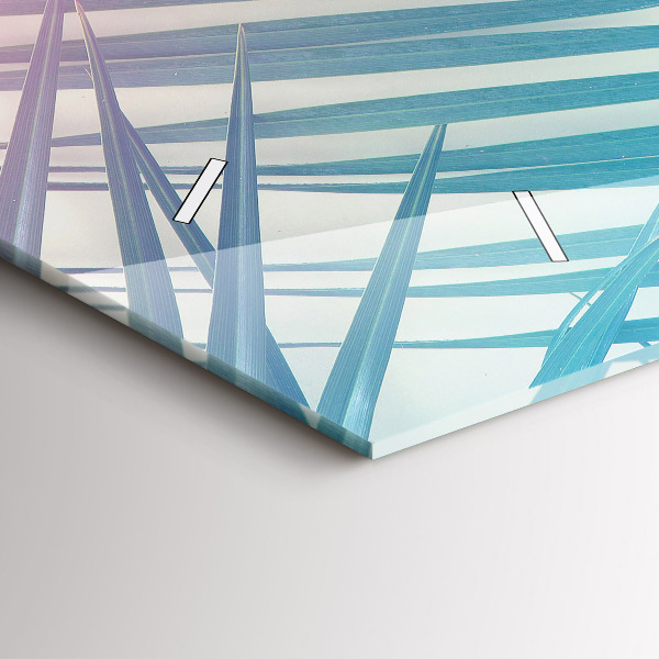 Reloj horizontal Palmera tropical