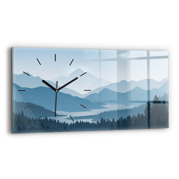 Reloj horizontal Paisaje montañoso