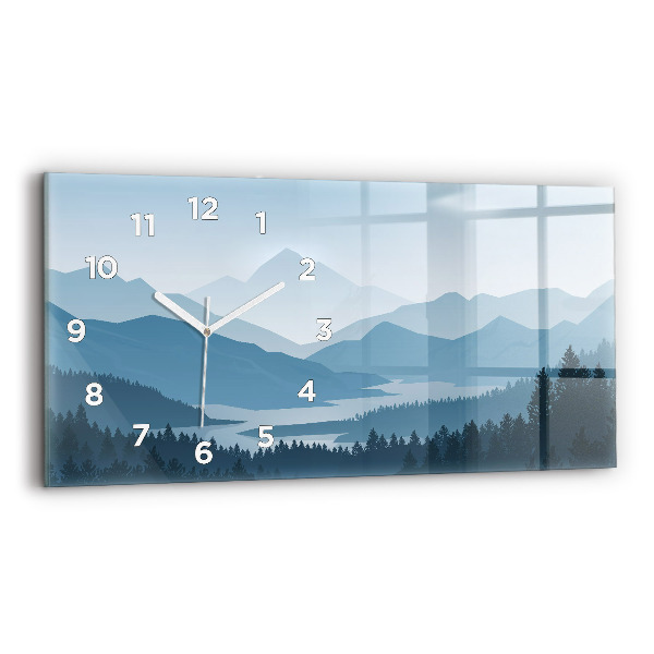 Reloj horizontal Paisaje montañoso