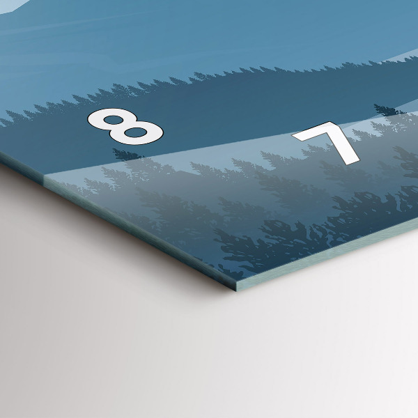 Reloj horizontal Paisaje montañoso