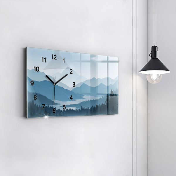Reloj horizontal Paisaje montañoso