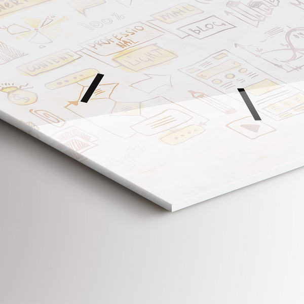 Reloj de cristal horizontal Cerebro abstracto