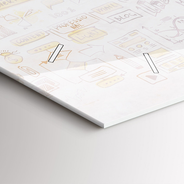 Reloj de cristal horizontal Cerebro abstracto