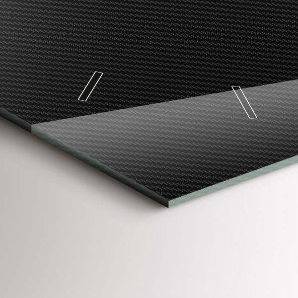 Reloj horizontal Abstracto oscuro