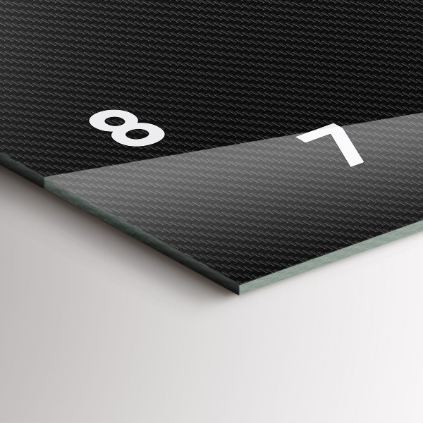 Reloj horizontal Abstracto oscuro