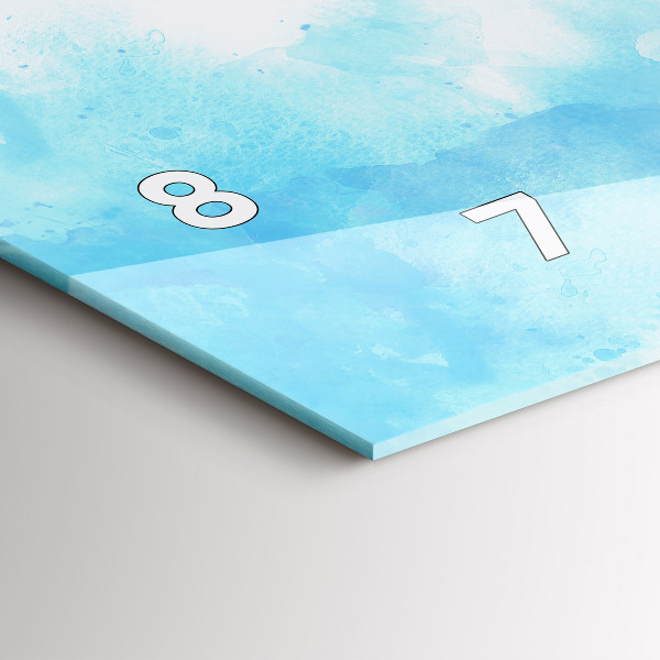 Reloj horizontal Manchas pintadas