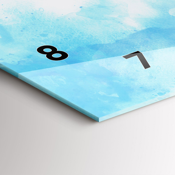 Reloj horizontal Manchas pintadas