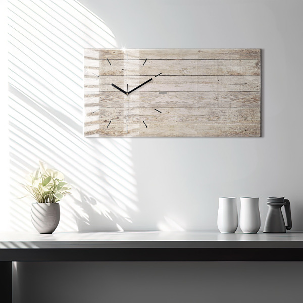 Reloj horizontal Paneles de madera