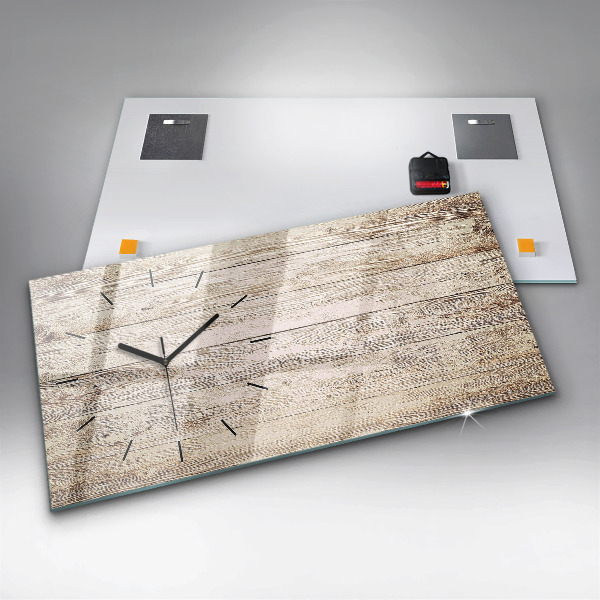 Reloj horizontal Paneles de madera