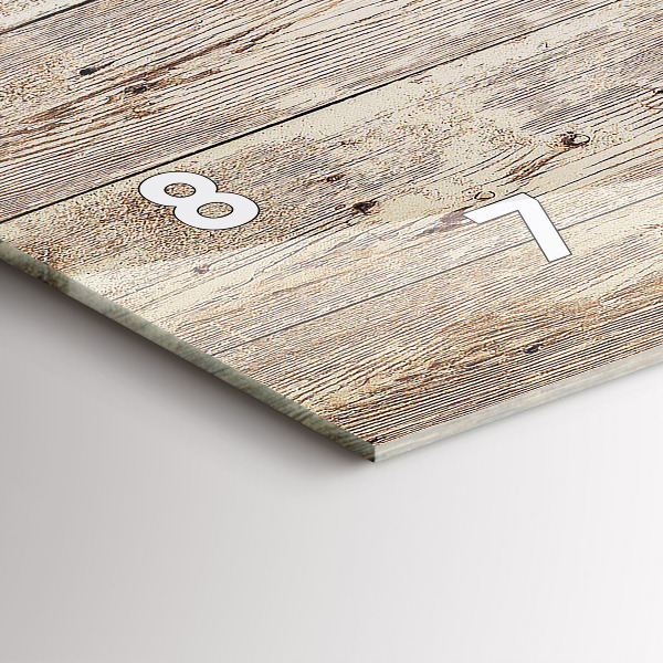 Reloj horizontal Paneles de madera