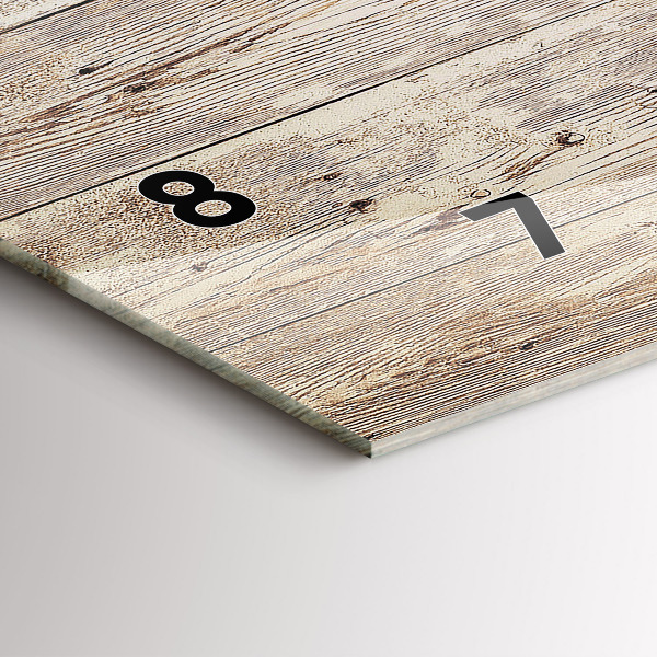 Reloj horizontal Paneles de madera