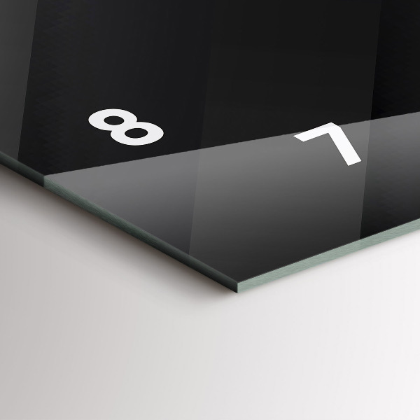 Reloj horizontal Pared oscura