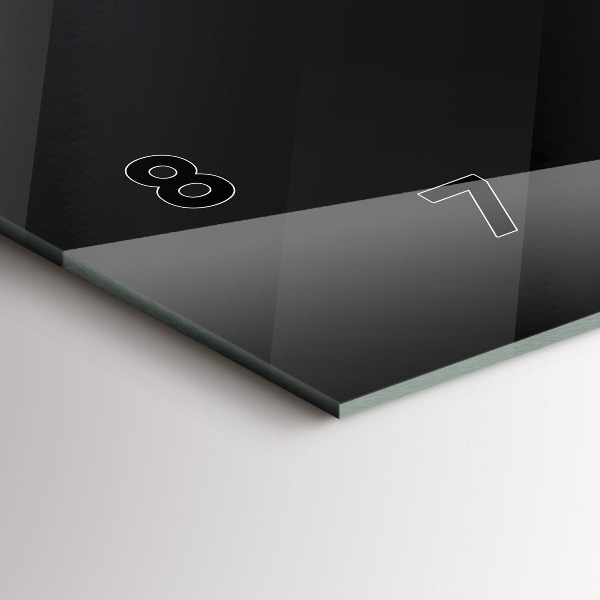 Reloj horizontal Pared oscura