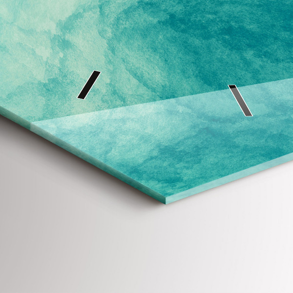 Reloj de cristal horizontal Abstracción de profundidad