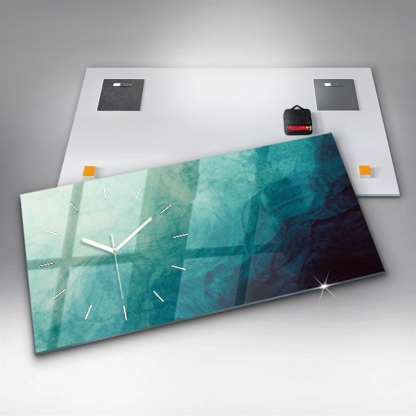 Reloj de cristal horizontal Abstracción de profundidad