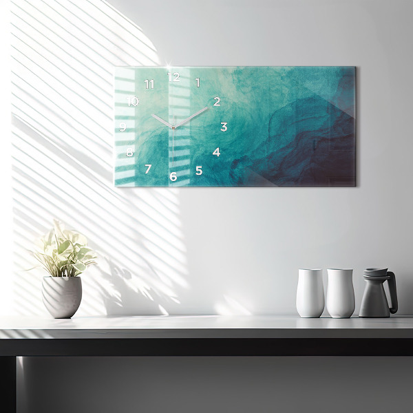 Reloj de cristal horizontal Abstracción de profundidad