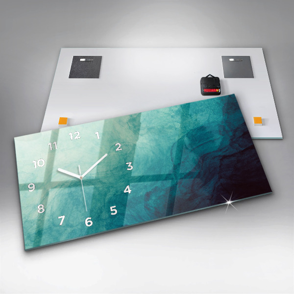 Reloj de cristal horizontal Abstracción de profundidad