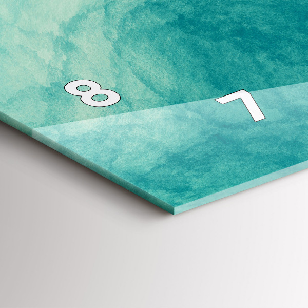 Reloj de cristal horizontal Abstracción de profundidad