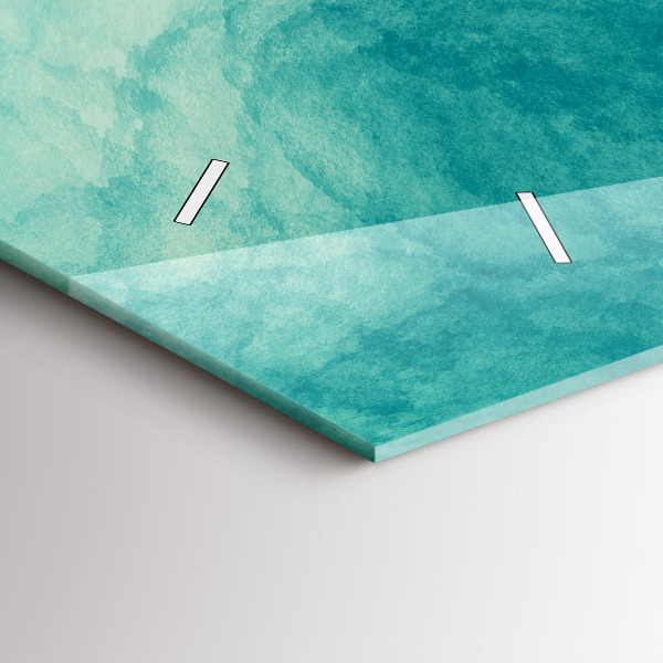 Reloj de cristal horizontal Abstracción de profundidad