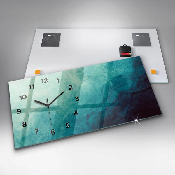 Reloj de cristal horizontal Abstracción de profundidad