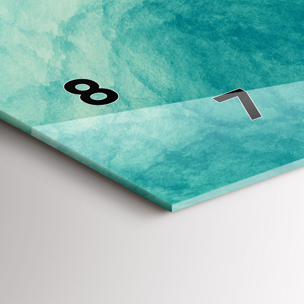 Reloj de cristal horizontal Abstracción de profundidad