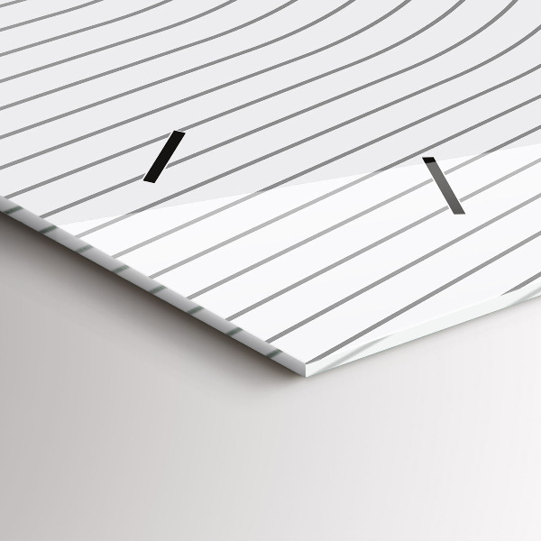 Reloj horizontal Líneas abstractas