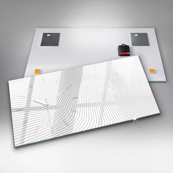 Reloj horizontal Líneas abstractas