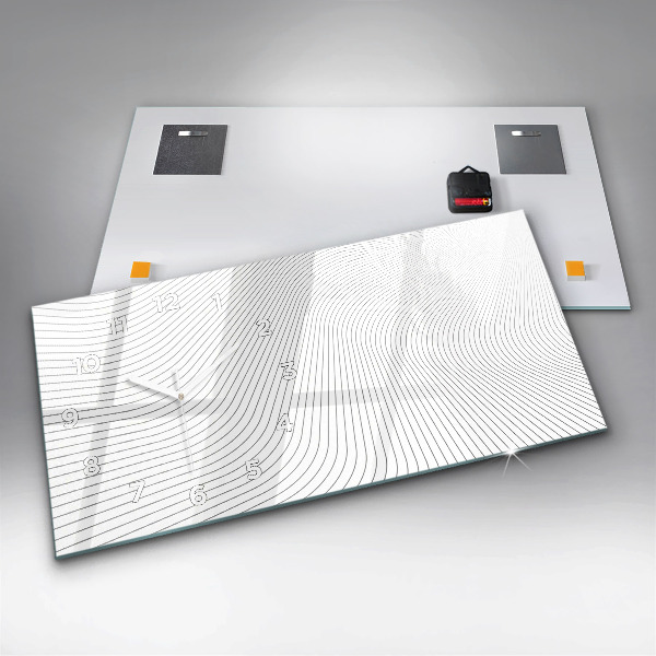 Reloj horizontal Líneas abstractas