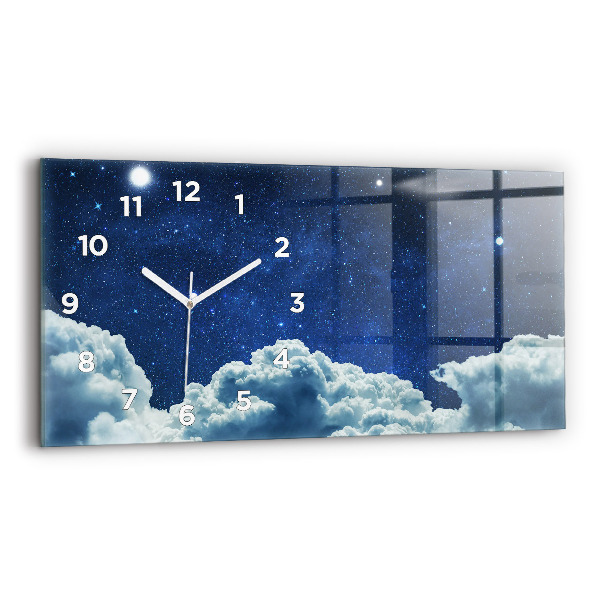 Reloj de cristal horizontal Cielo nocturno