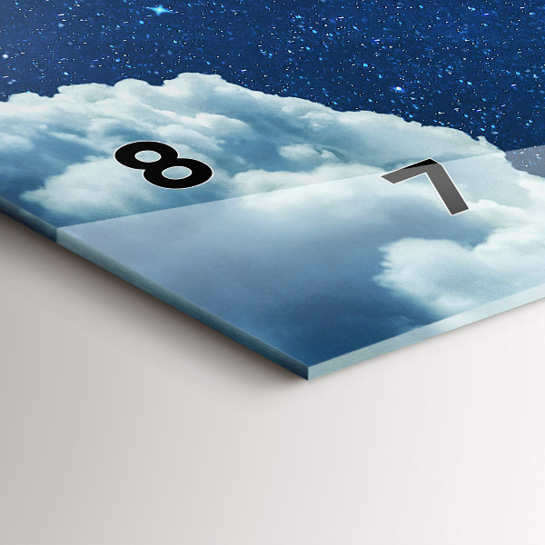 Reloj de cristal horizontal Cielo nocturno