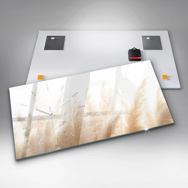 Reloj horizontal Grano abstracto