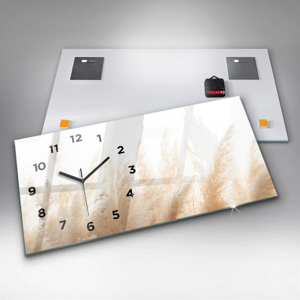 Reloj horizontal Grano abstracto