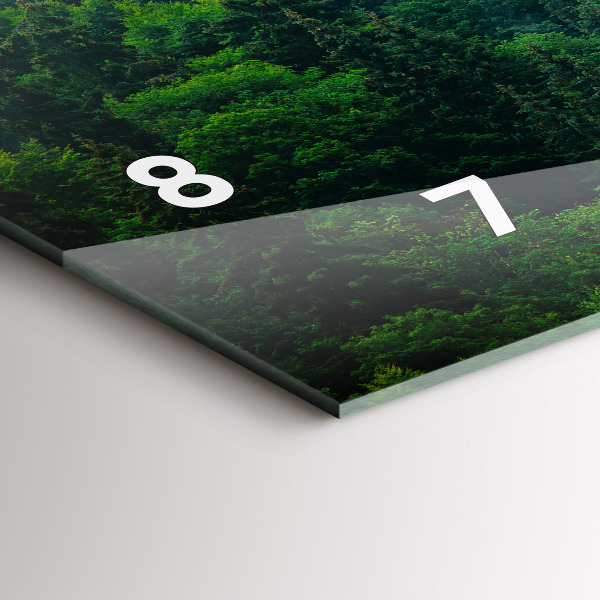 Reloj de cristal horizontal Bosque brumoso