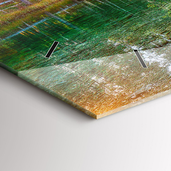 Reloj horizontal Río montañas Paisaje