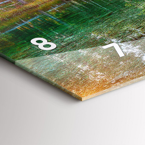 Reloj horizontal Río montañas Paisaje