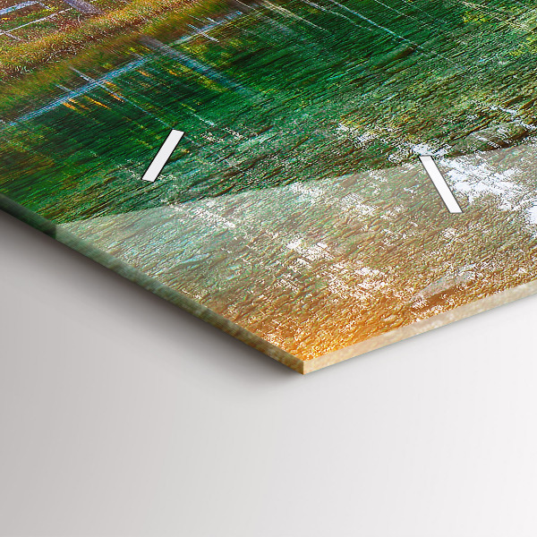 Reloj horizontal Río montañas Paisaje