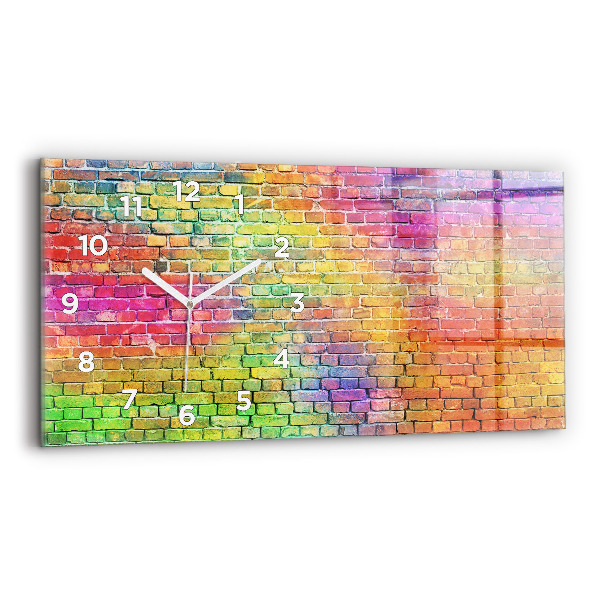 Reloj de cristal horizontal Pared pintada