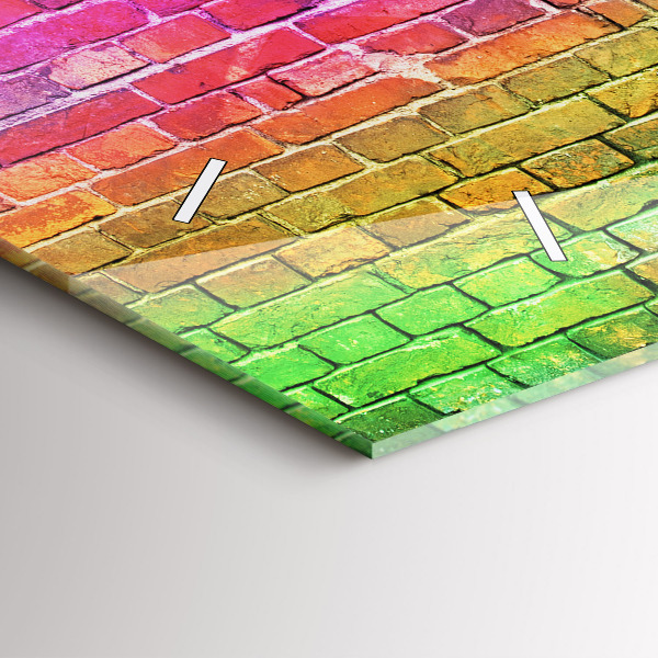 Reloj de cristal horizontal Pared pintada