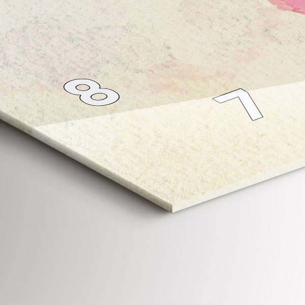 Reloj horizontal Mapamundi en acuarela