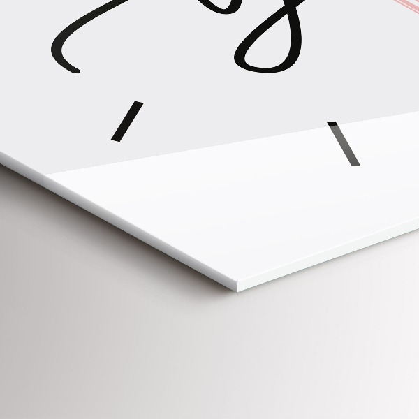 Reloj horizontal Inscripción Sé tú mismo