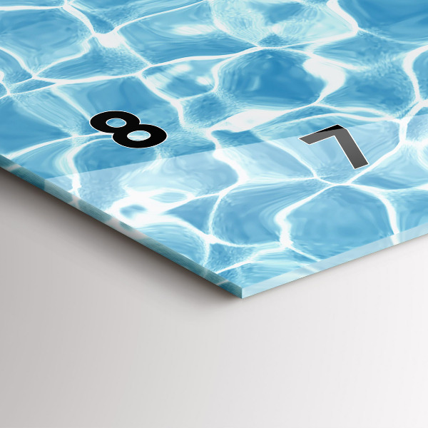 Reloj de cristal horizontal Flamencos hinchables