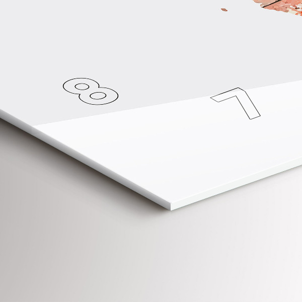 Reloj horizontal Viejo mapa de ladrillos