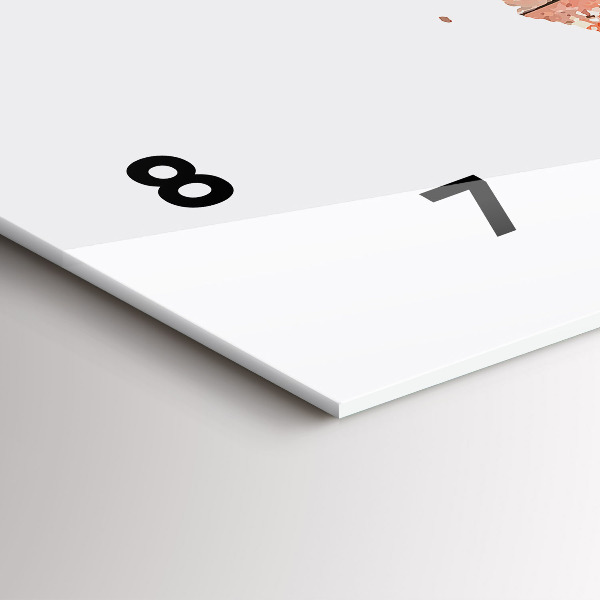 Reloj horizontal Viejo mapa de ladrillos